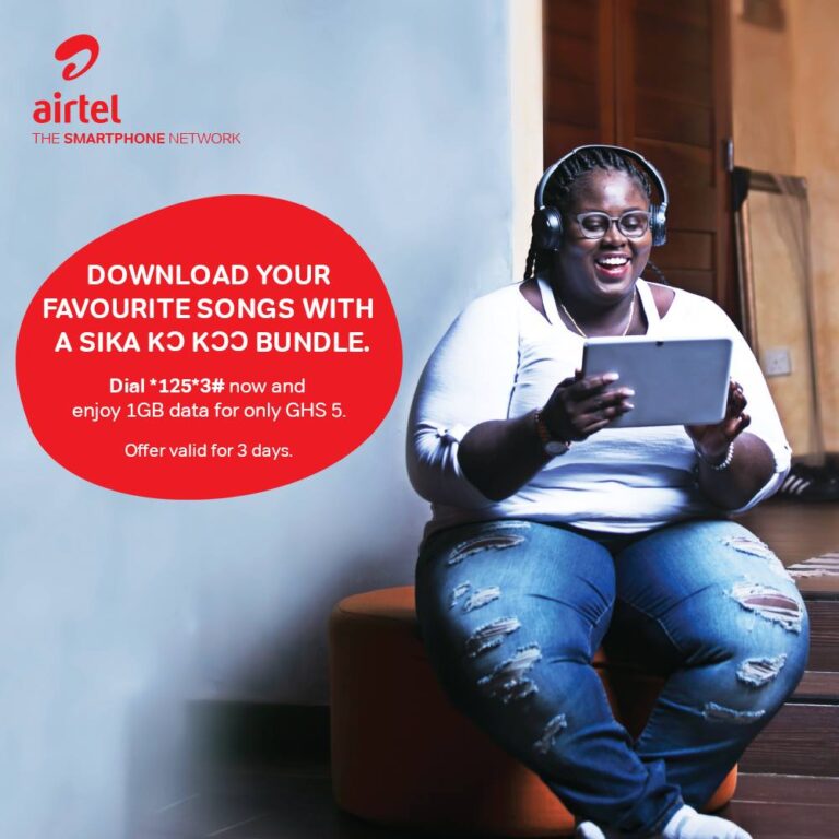 Airtel Sika Kokoo now allows you to enjoy 1GB of Data for just GHS 5