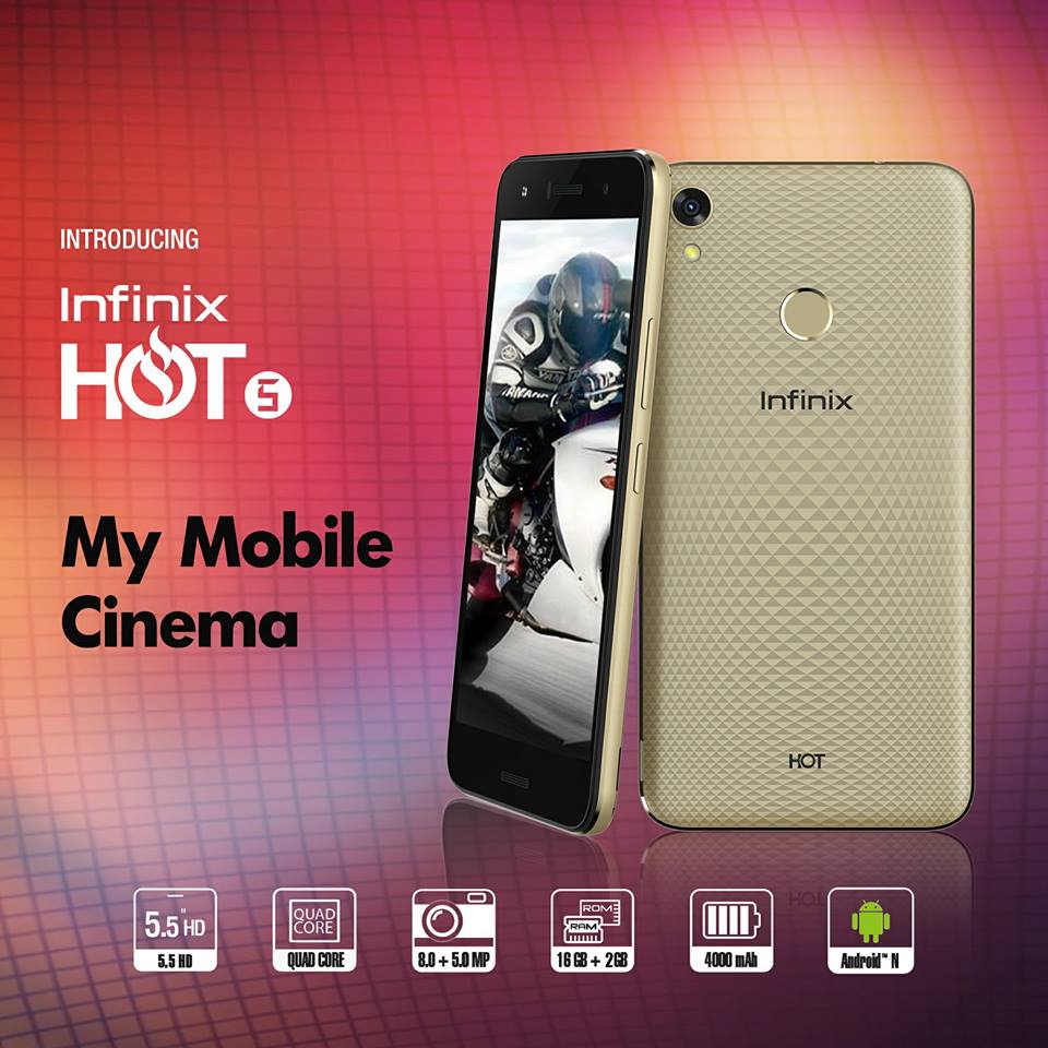 Infinix HOT5 will serve as your mobile Cinema