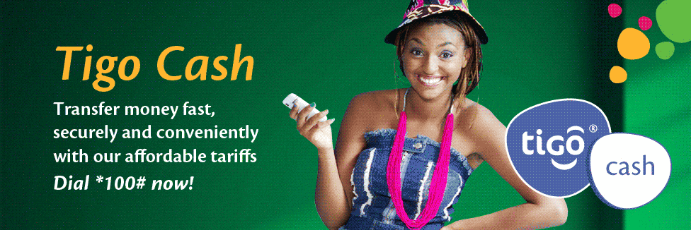 Tigo cash allows you to conveniently and securely send and receive your cash.