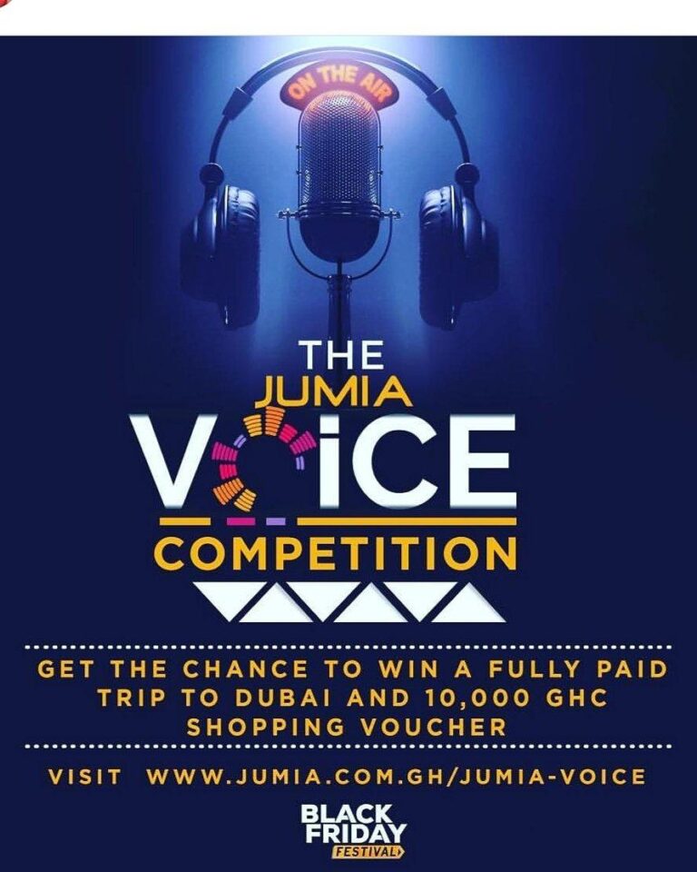 The Jumia Voice Competition: Win Trip to Dubai + GHS 10,000 by Singing