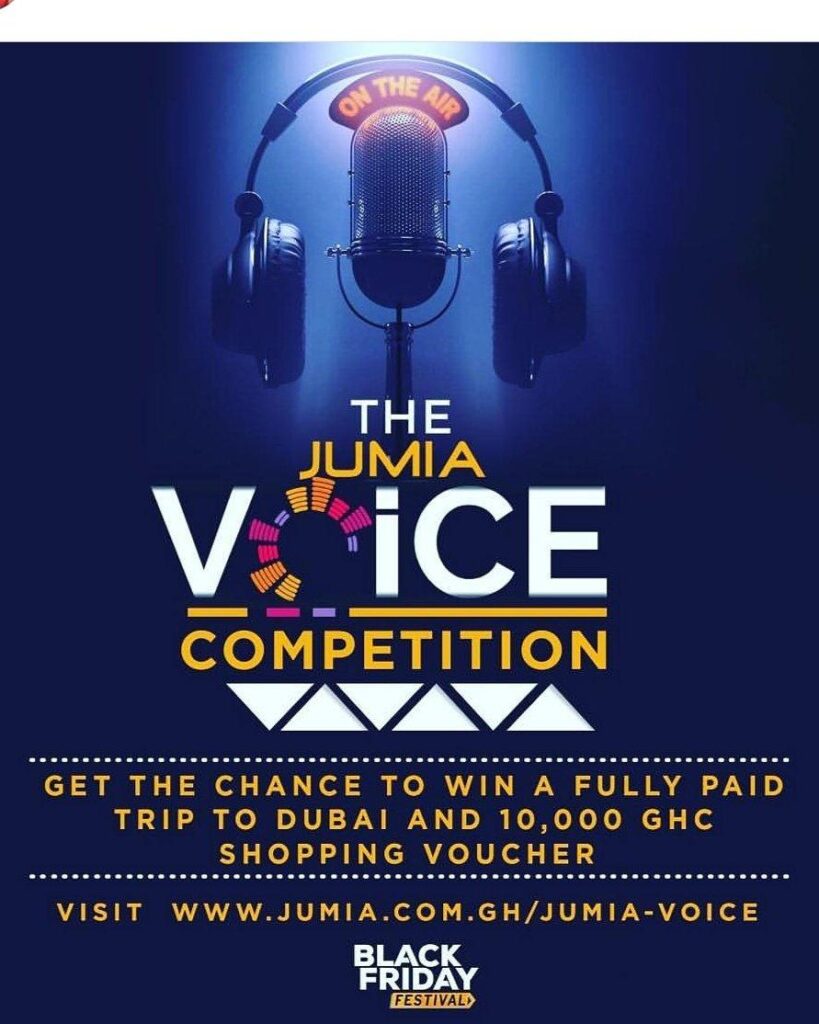 The Jumia Voice Competition: Win Trip to Dubai + GHS 10,000 by Singing