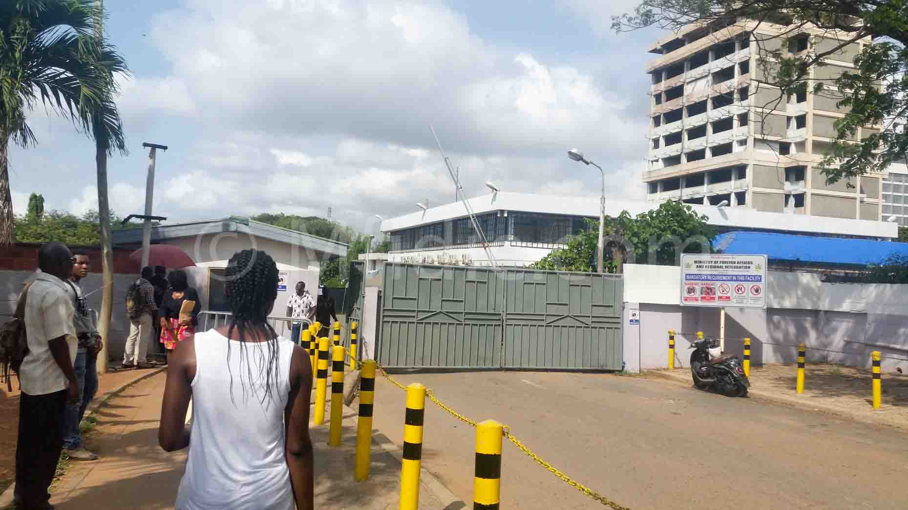 Outside view of the Passport Application Centre in Accra, Ghana.