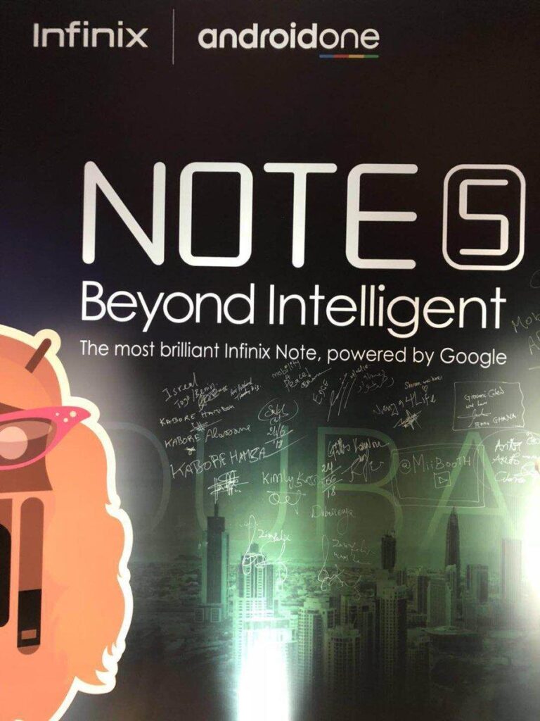 Infinix Note 5 launched in Dubai with Android One and Google Partnership