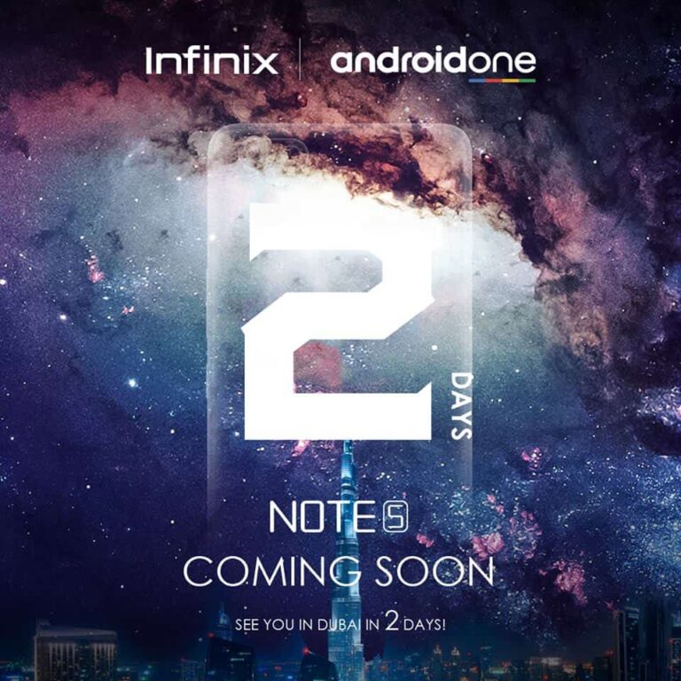 Infinix Note 5 featuring Android One to be launched in 2 Days in Dubai