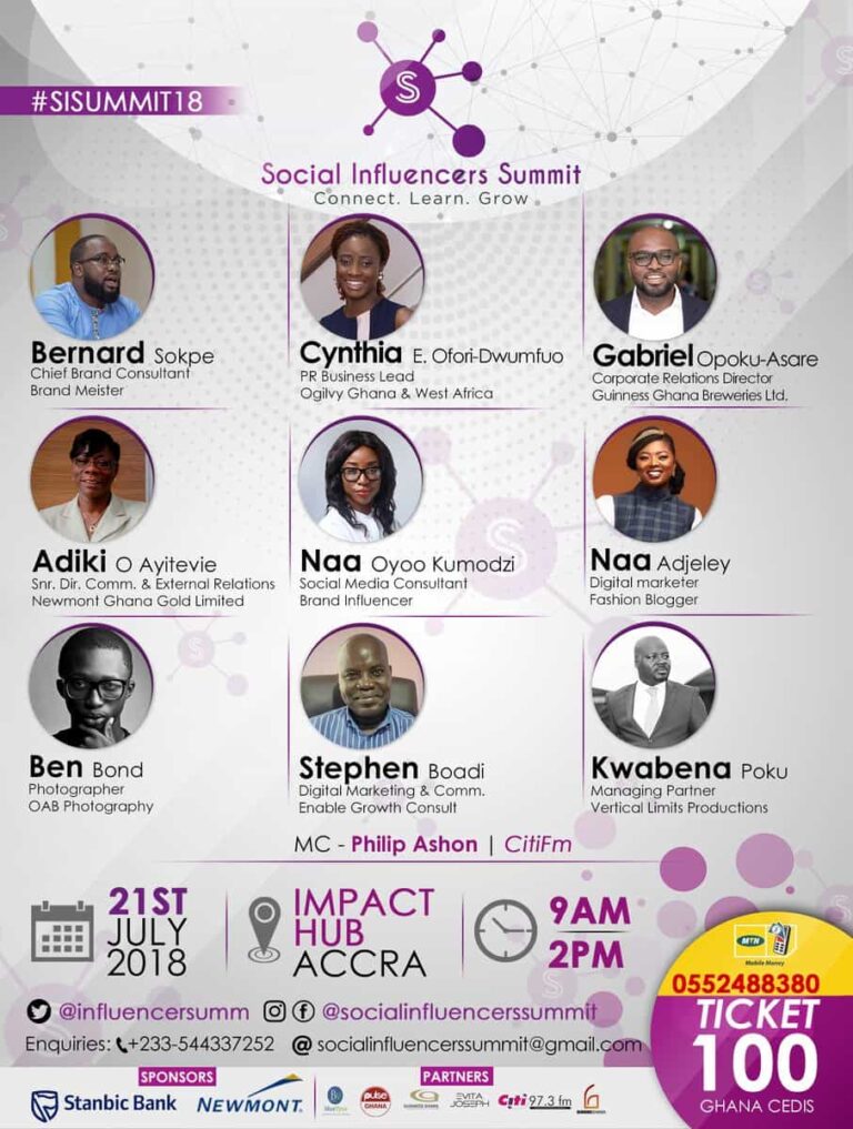 Ghana’s first Social Influencers Summit set for July 21