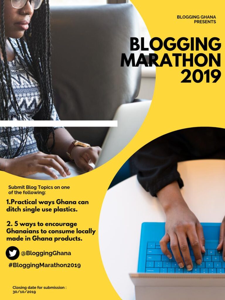 Blogging Ghana presents the #BloggingMarathon2019 Competition