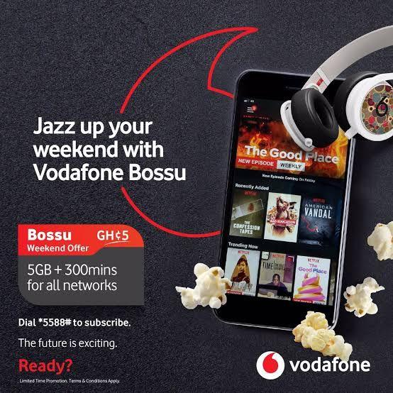 Weekend Data Deal: Get 15GB for GHS 5 by subscribing to Vodafone Bossu Data