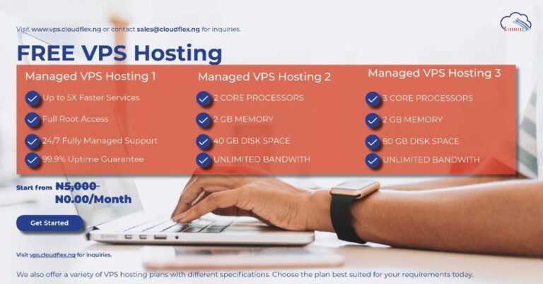 Ghanaian Developers: Get 30 days Free Virtual Private Server (VPS) On Cloudflex Infrastructure