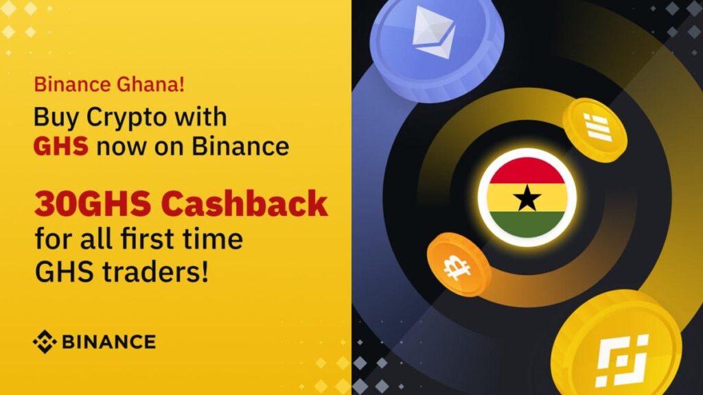 Deposit and Buy Crypto With Ghana Cedi on Binance To Earn GHS Cashback