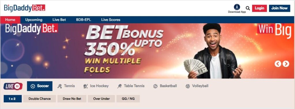 BigDaddyBet, Review: A Dynamic Platform, Exceptional Joining, Multi-Fold Bonus, Unbeatable Odds, Fastest Pay-outs & Quickest CashOut Facility