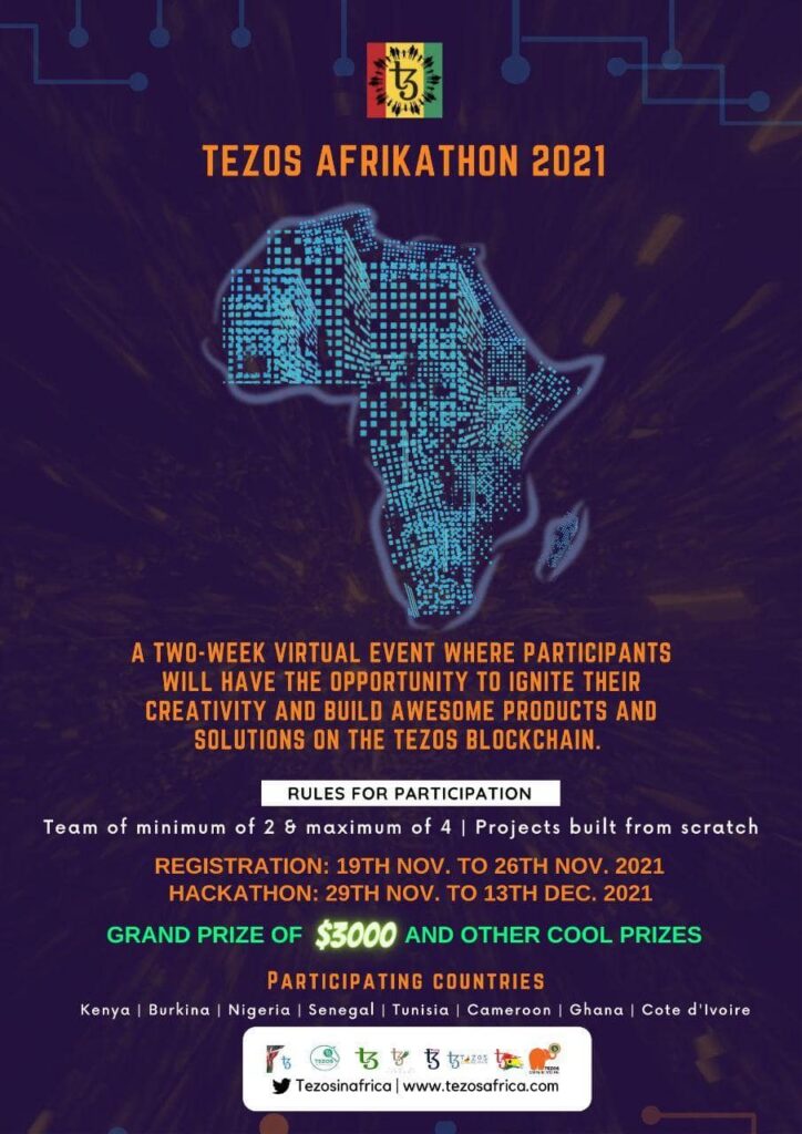 Join the Tezos Afrikathon for free for the chance to win GHS 18,000 Grant