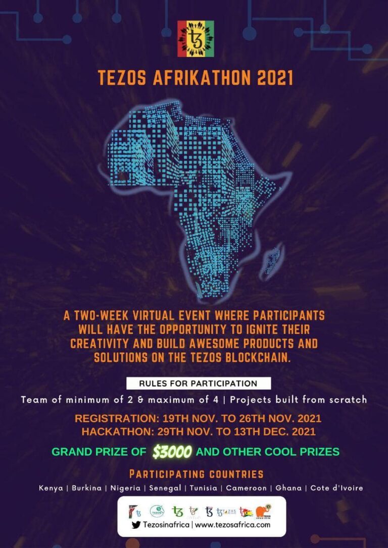 Join the Tezos Afrikathon for free for the chance to win GHS 18,000 Grant