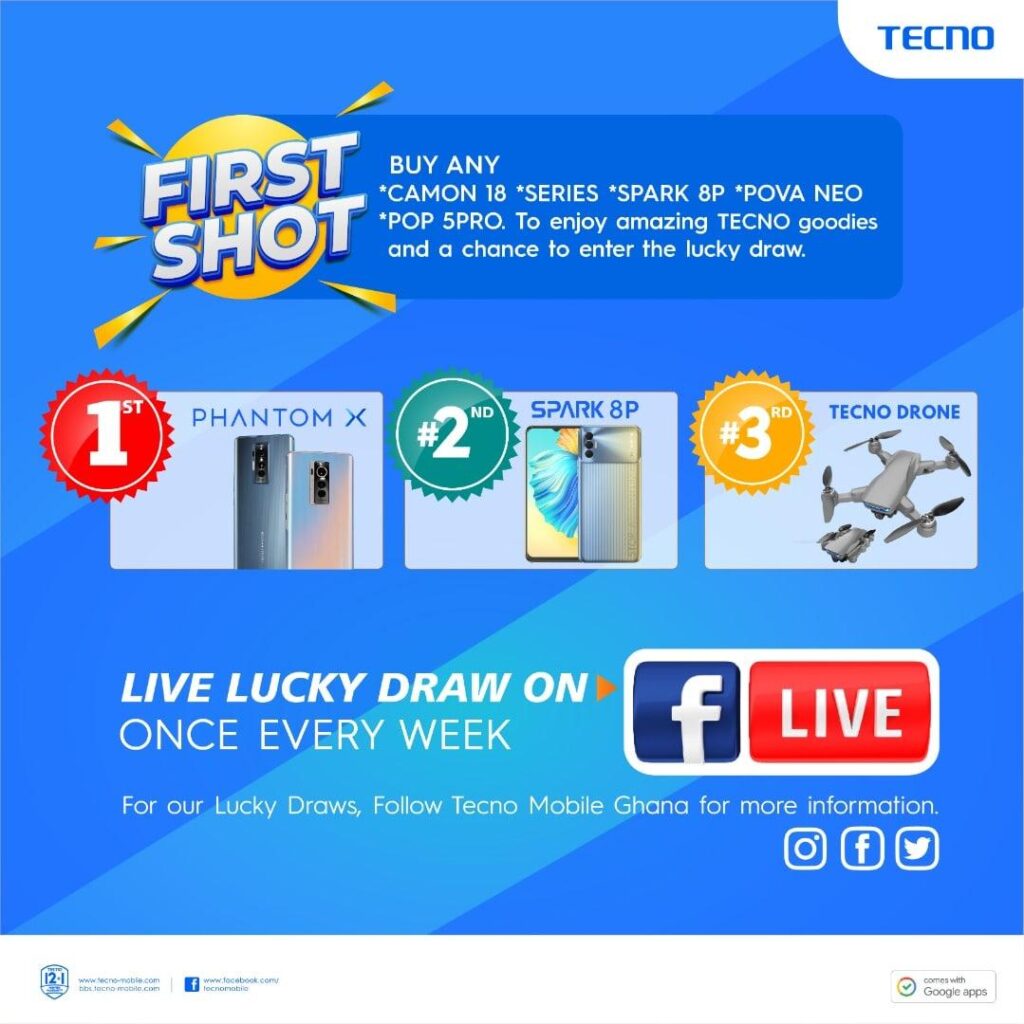 TECNO Starts year with massive Draw in “First Shot” Promo