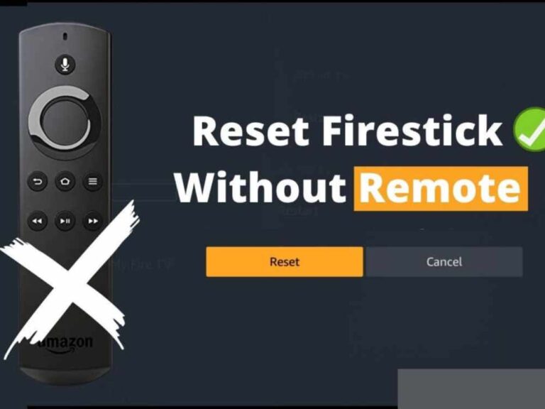 How to Reset Amazon Fire Stick Without a Remote