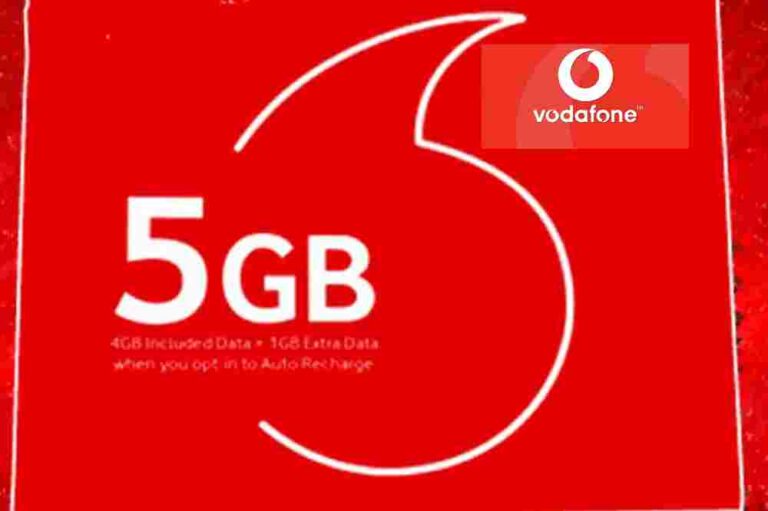 How to activate Vodafone GHS 5 for 5GB for 7 days