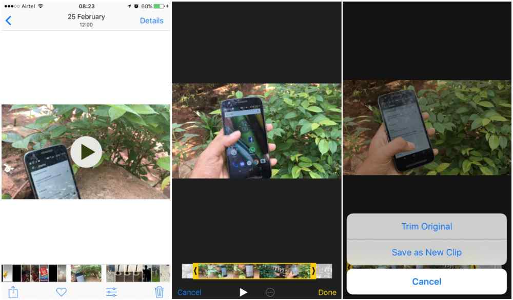 How to cut a video on iPhone