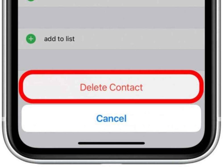How to delete contacts on an iPhone