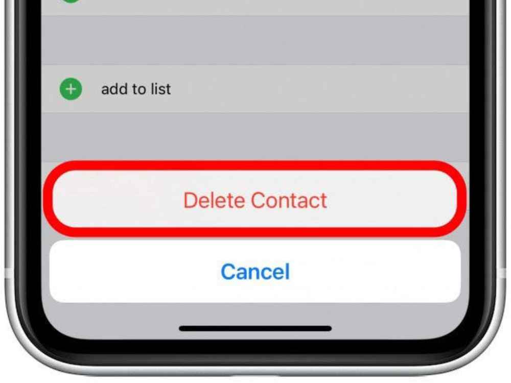 How to delete contacts on an iPhone
