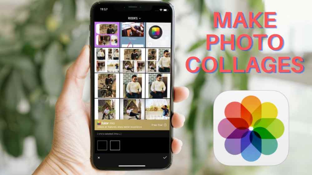 How to make a photo collage on iPhone