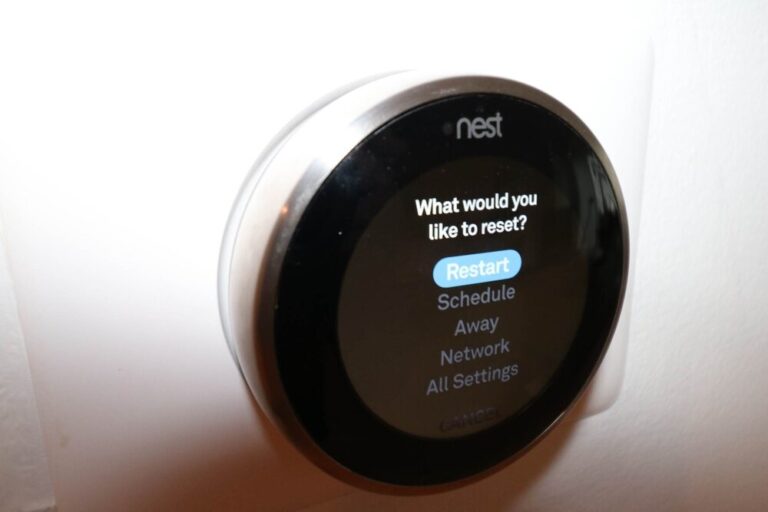 How to reset Nest thermostat