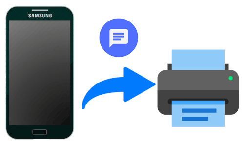 How to print text messages from an Android device